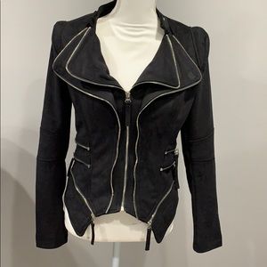 Noémi Kent Black Moto Zipped Jacket